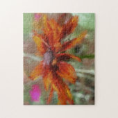 Orange Black Mit Augen Susan Blume Art Puzzle (Vertikal)