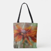 Orange Black Mit Augen Susan Blume Art Tasche (Rückseite)