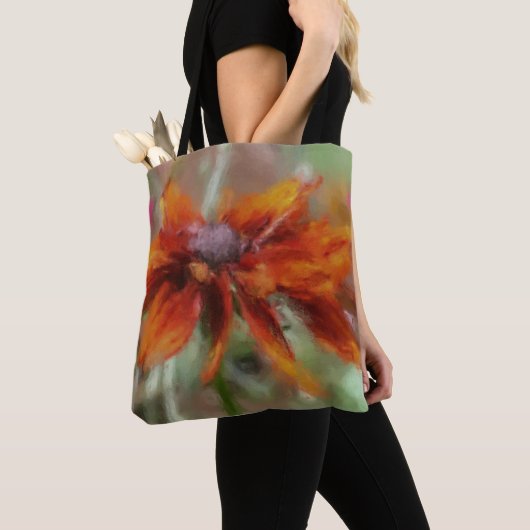 Orange Black Mit Augen Susan Blume Art Tasche (Von Nahem)