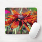 Orange Black Mit Augen Susan Blume Mousepad (Mit Mouse)