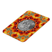 Orange Black Mit Augen Susan Daisy Fügen Sie Ihr F Magnet (Linke Seite)