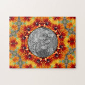 Orange Black Mit Augen Susan Daisy Fügen Sie Ihr F Puzzle (Horizontal)