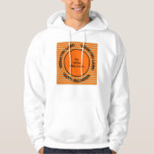 Orange Black Modern Spooky Season Halloween Hoodie (Vorderseite)