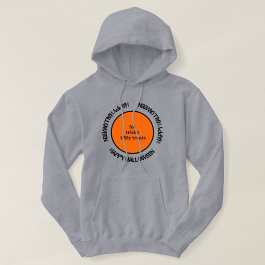 Orange Black Modern Stilvolles Happy Halloween Hoodie (Design vorne)