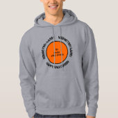 Orange Black Modern Stilvolles Happy Halloween Hoodie (Vorderseite)