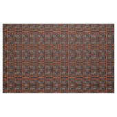 Orange & Black Mosaic Op Art Geometric Muster Stoff (Fat Quarter (45,7 x 55,9 cm))