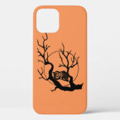 Orange & Black Owl Halloween Case-Mate iPhone Hülle (Rückseite)