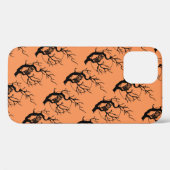 Orange & Black Owls Halloween Case-Mate iPhone Hülle (Rückseite (Horizontal))