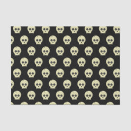 Orange Black Pattern Skull Halloween-Party Seidenpapier