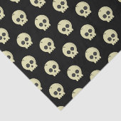 Orange Black Pattern Skull Halloween-Party Seidenpapier (Ausschnitt)
