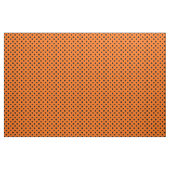 Orange Black Polka Dots Textile Stoff (Yard (91,4 cm))