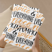 Orange & Black Pumpkin Gewürz-Erntedank Angebot Geschenkpapier Set