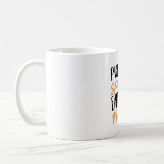 Orange & Black Pumpkin Gewürz-Erntedank Angebot Kaffeetasse (Links)