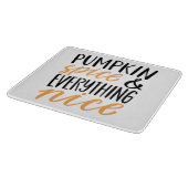 Orange & Black Pumpkin Gewürz-Erntedank Angebot Schneidebrett (Ecke)