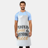 Orange & Black Pumpkin Gewürz-Erntedank Angebot Schürze (Getragen)