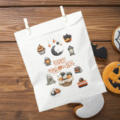 Orange Black Pumpkins Ghosts Happy Halloween Geschenktütchen