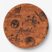 Orange & Black Spuk Halloween Paper-Teller Pappteller (Vorderseite)
