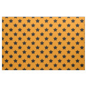 Orange Black Stars Muster dekorative Textil Stoff (Fat Quarter (45,7 x 55,9 cm))