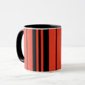 Orange Black Stripes Tasse (Vorderseite Links)