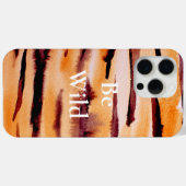 Orange Black Tiger Animal Print Case-Mate iPhone Hülle (Rückseite (Horizontal))