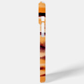 Orange Black Tiger Animal Print Case-Mate iPhone Hülle (Rückseite / Links)