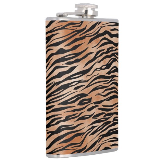 Orange Black Tiger Flachmann (Rechts)