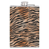 Orange Black Tiger Flachmann (Rückseite)