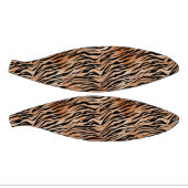 Orange Black Tiger Print Mini Basketball (Panele)