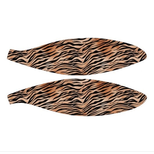 Orange Black Tiger Print Mini Basketball (Panele)