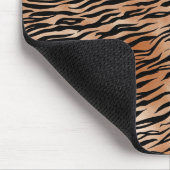 Orange Black Tiger Print Mousepad (Ecke)