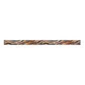 Orange Black Tiger Print Ombre Ripsband (Vorderseite)