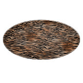 Orange Black Tiger Print Schneidebrett (Ecke)