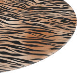 Orange Black Tiger Print Schneidebrett (Ecke)