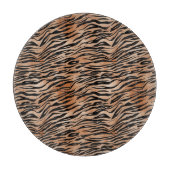 Orange Black Tiger Print Schneidebrett (Vorderseite)