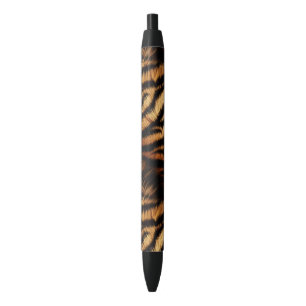Orange Black Tiger Stripes Animal Print Kugelschreiber