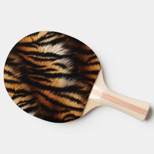 Orange Black Tiger Stripes Animal Print Tischtennis Schläger