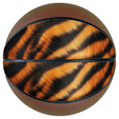 Orange Black Tiger Stripes Basketball (Vorderseite)