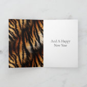 Orange Black Tiger Stripes Karte (Innenseite)