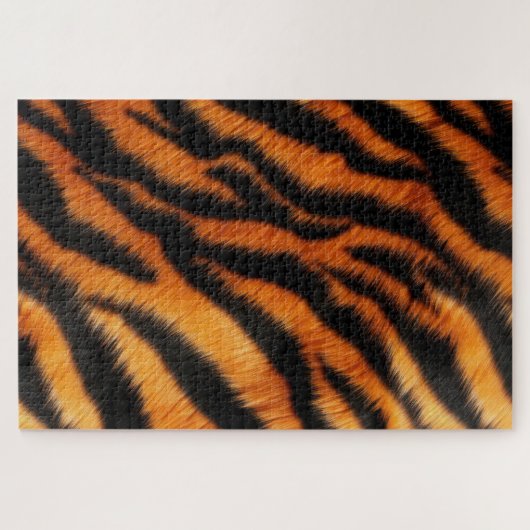 Orange Black Tiger Stripes Puzzle (Horizontal)