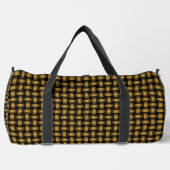 Orange Black Weave Pattern Duffle Bag (Vorderseite)