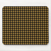 Orange Black Weave Pattern Mousepad (Vorne)