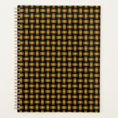 Orange Black Weave Pattern Planer (Vorderseite)