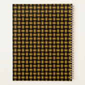 Orange Black Weave Pattern Planer (Rückseite)