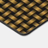 Orange Black Weave Pattern Schreibtischunterlage (Ecke)