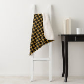 Orange Black Weave Pattern Sherpadecke (Beispiel)