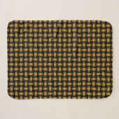 Orange Black Weave Pattern Sherpadecke (Vorderseite (Horizontal))