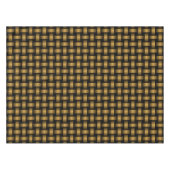 Orange Black Weave Pattern Tischdecke (Vorderseite (Horizontal))