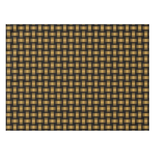 Orange Black Weave Pattern Tischdecke (Vorderseite (Horizontal))