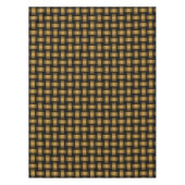Orange Black Weave Pattern Tischdecke (Vorderseite)