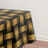 Orange Black Weave Pattern Tischdecke (Beispiel)